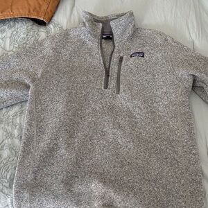 Patagonia Men's Zip-Up Sweater in Heather Gray